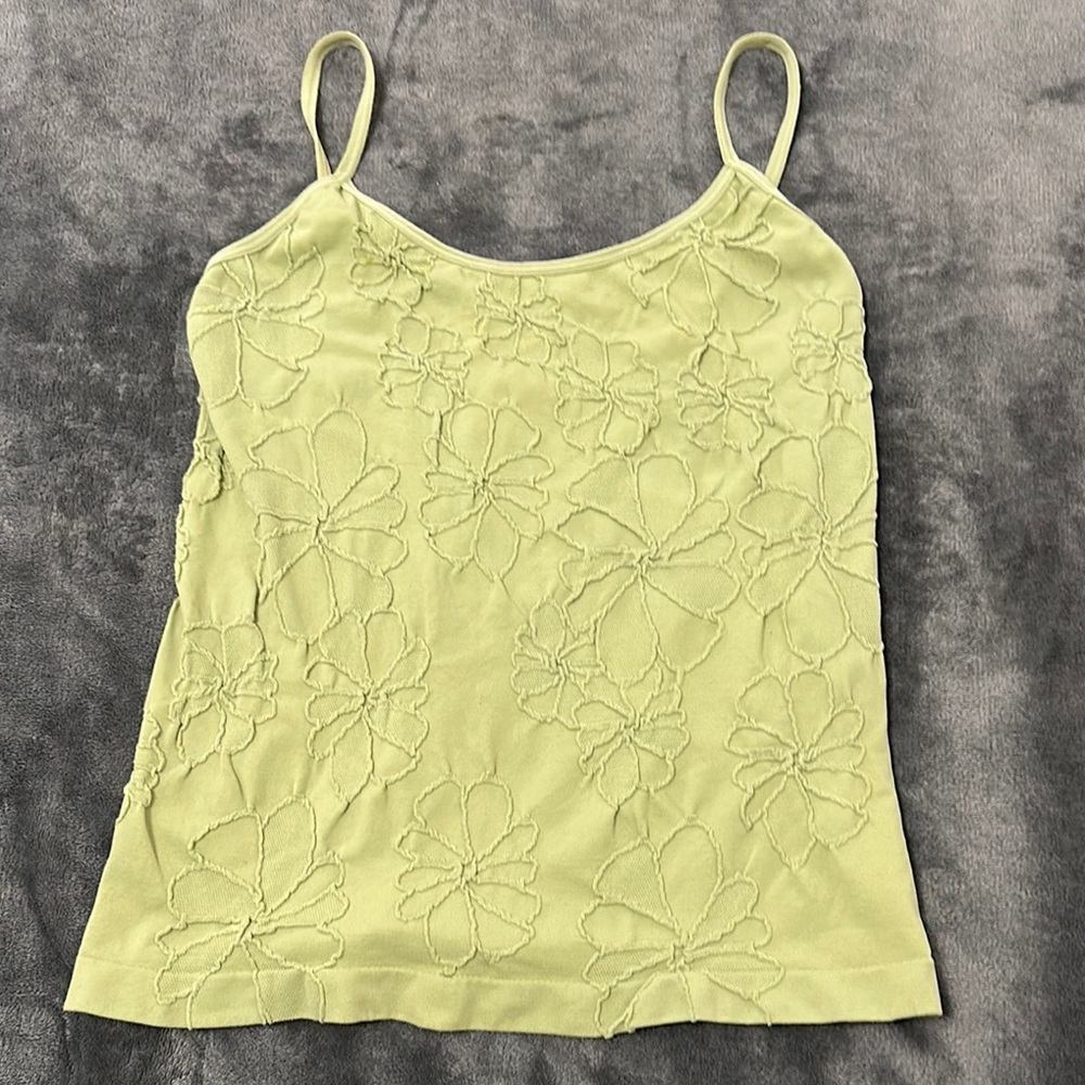 Green Fitted Sleeveless Camisole knit medium size